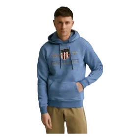 Archive Shield Hoodie Denim  Mel