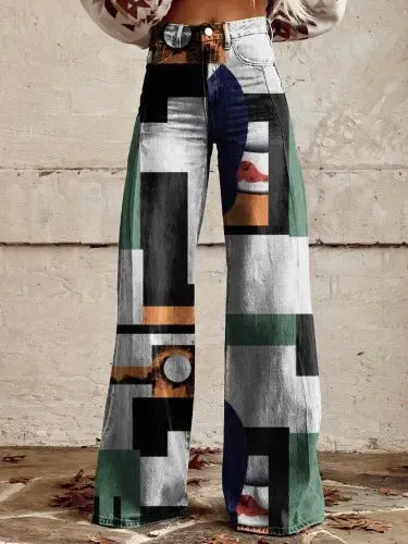 Casual Floral Wide Leg pants