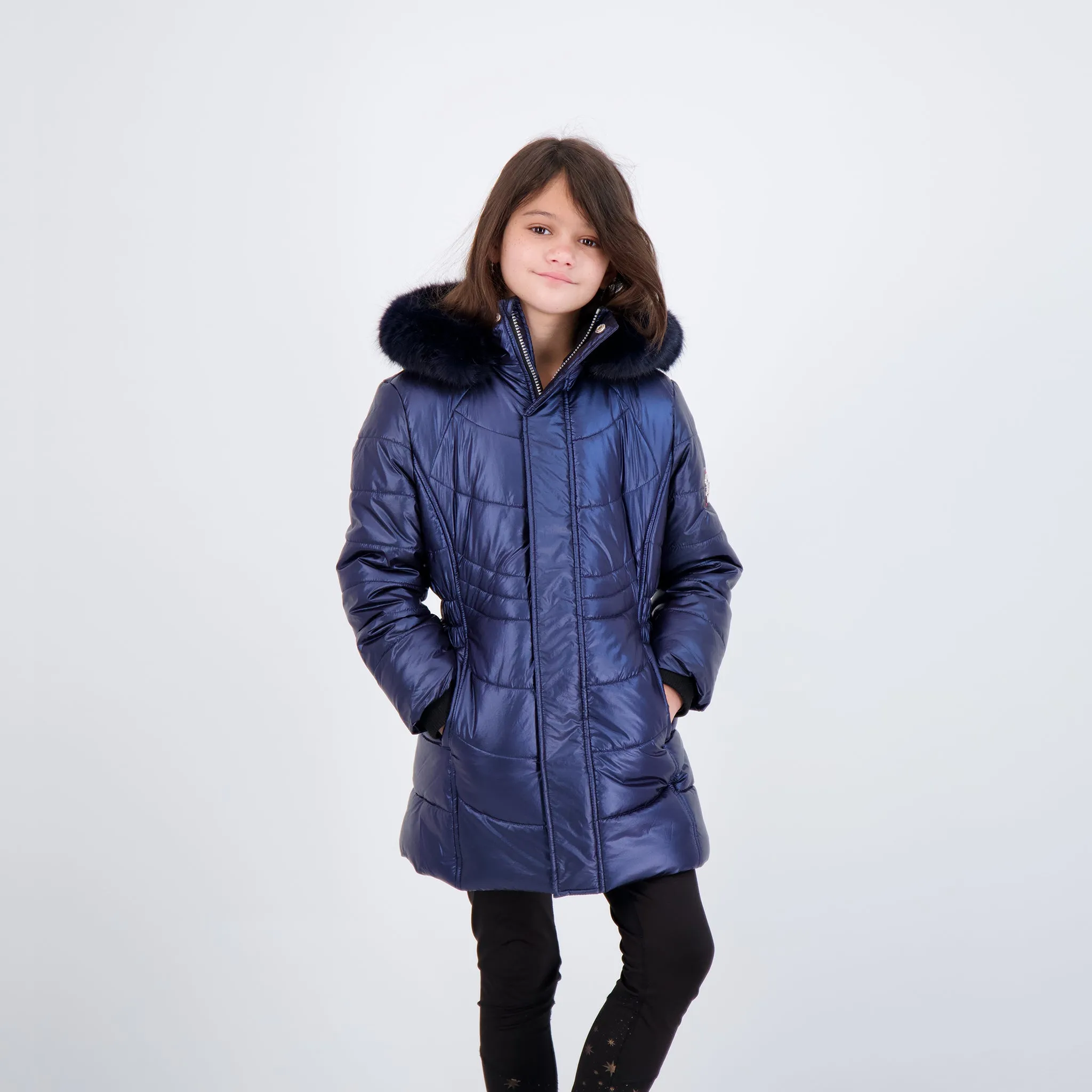 Girls Long Bubble Coat