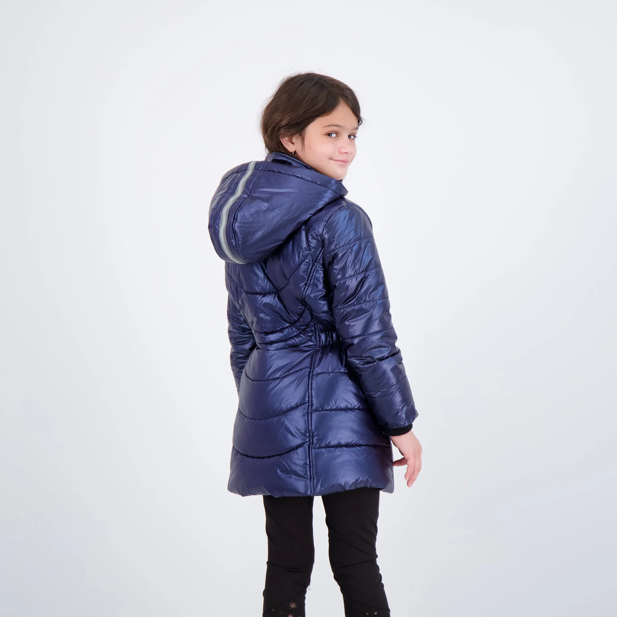 Girls Long Bubble Coat
