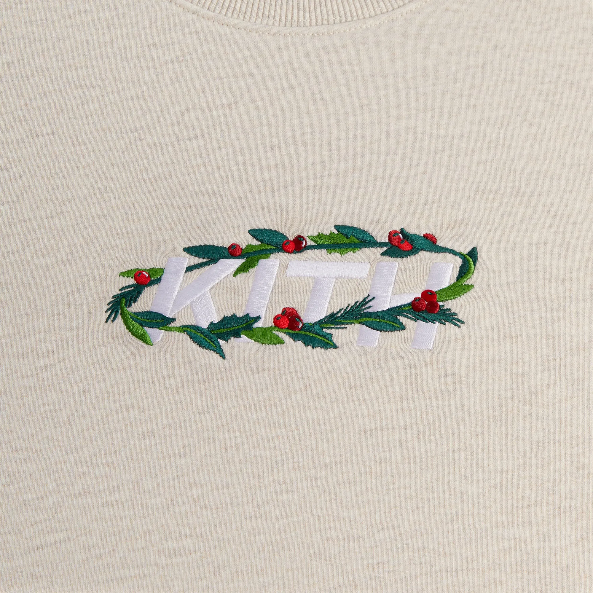 Kithmas Wreath Orbit Nelson Crewneck - Sandy Heather