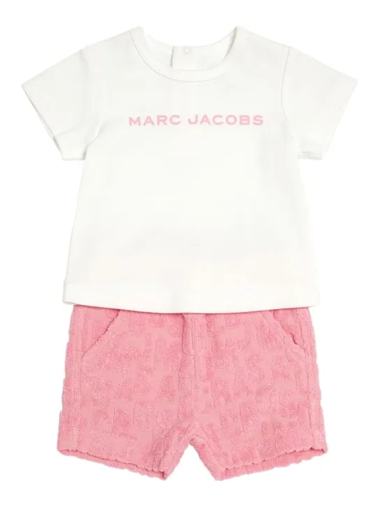 Marc Jacobs   Cotton jersey t-shirt &amp; sweat shorts 