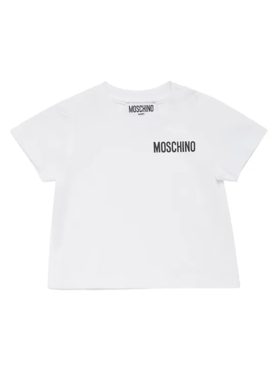 Moschino   Cotton jersey t-shirt &amp; sweat jumpsuit 