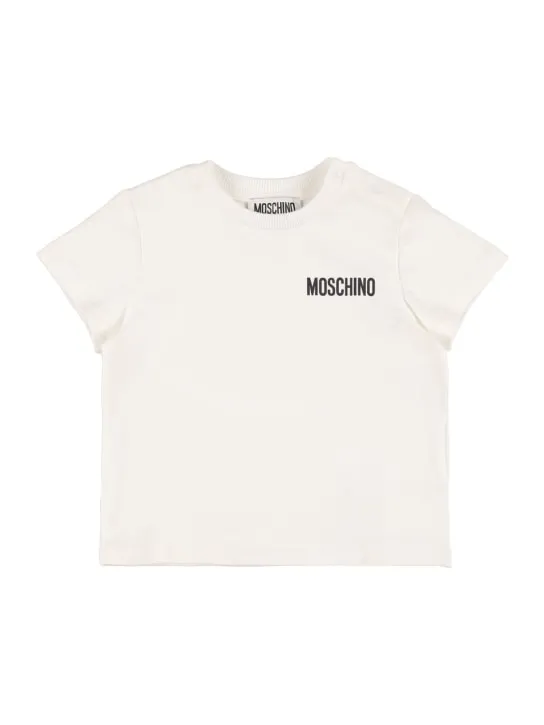 Moschino   Cotton jersey t-shirt &amp; sweat jumpsuit 