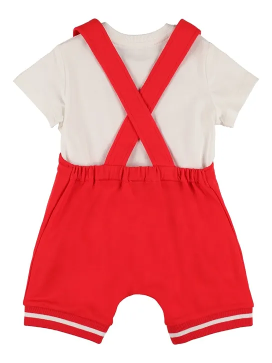 Moschino   Cotton jersey t-shirt &amp; sweat jumpsuit 