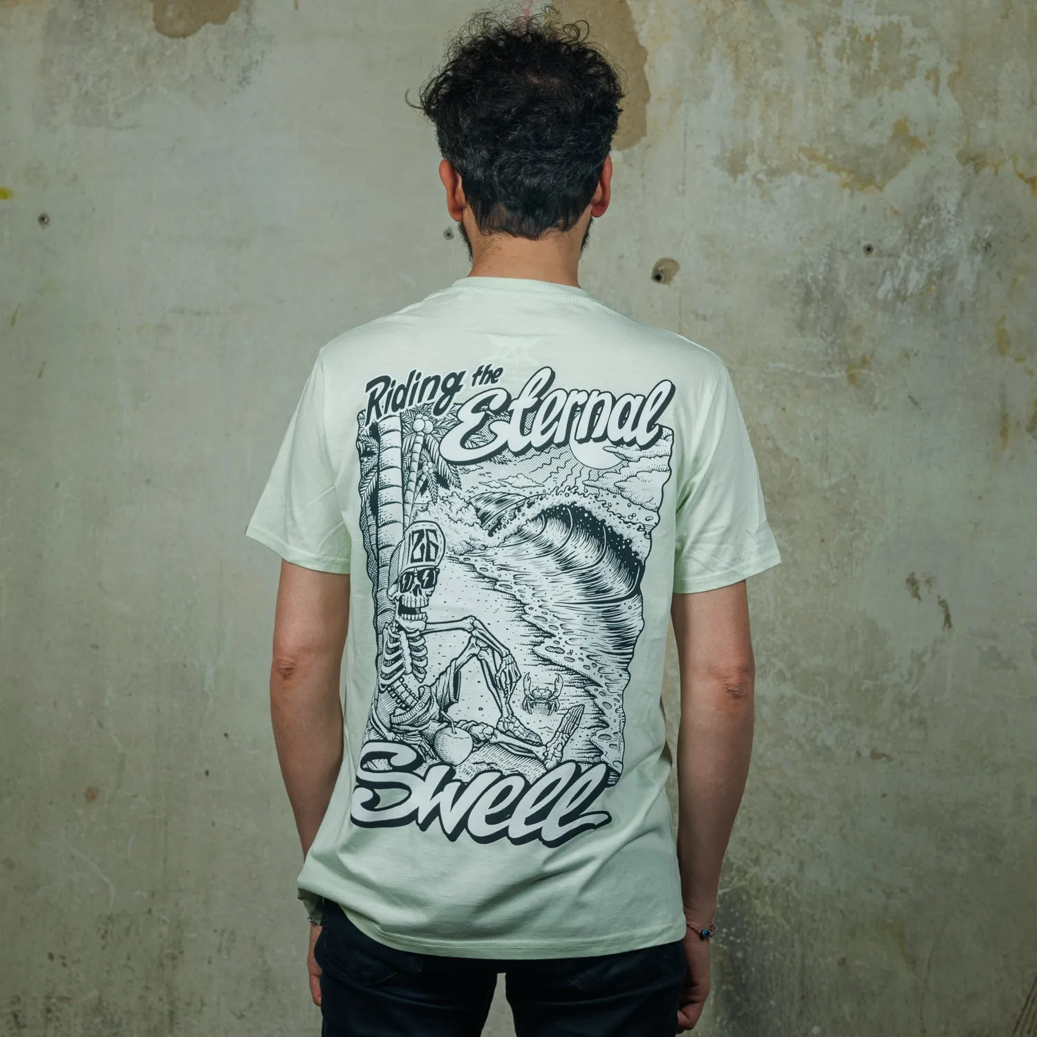 Riding the Eternal Swell (Stem Green / Organic Cotton)