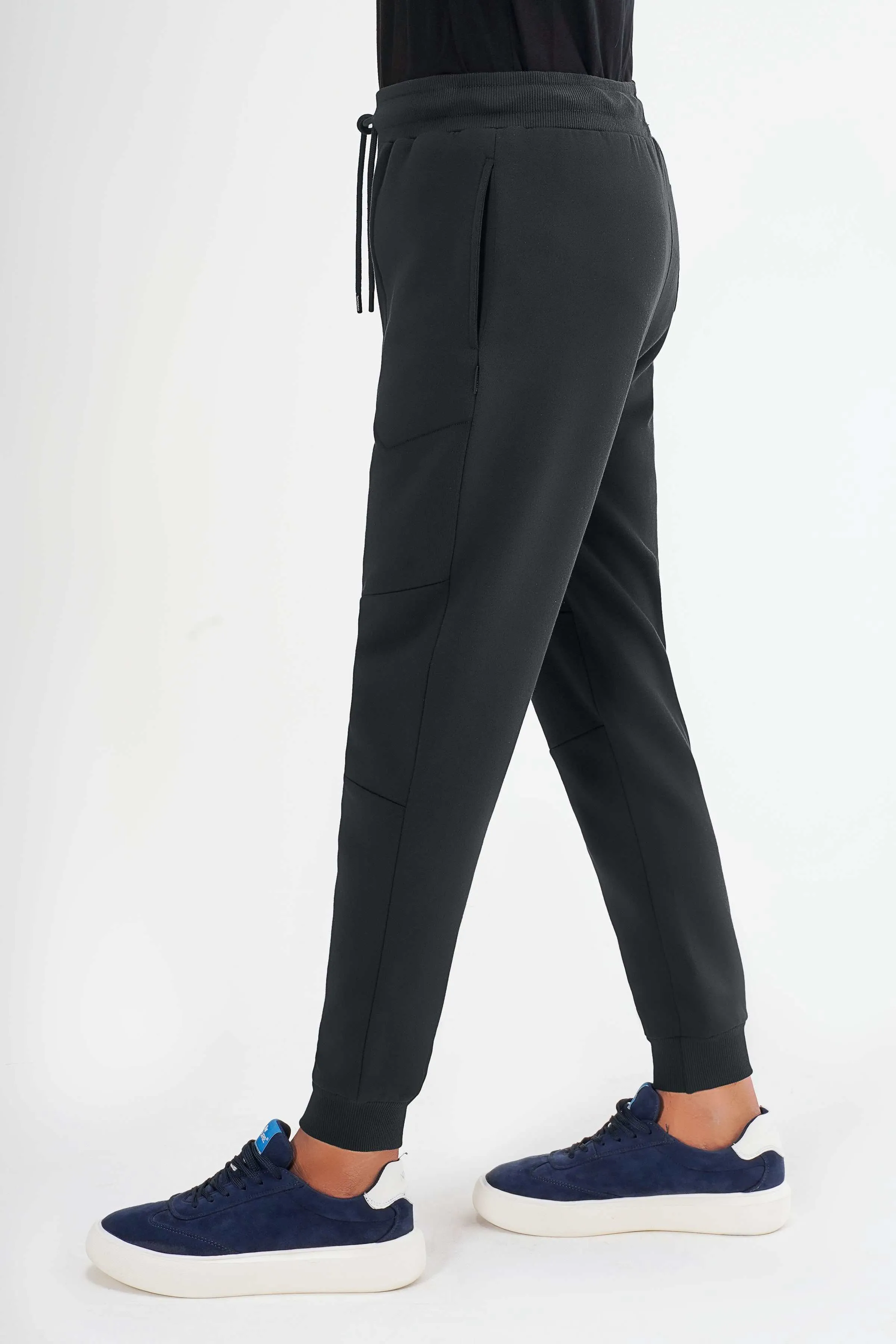TERRY FLEECE JOGGER TROUSER BLACK