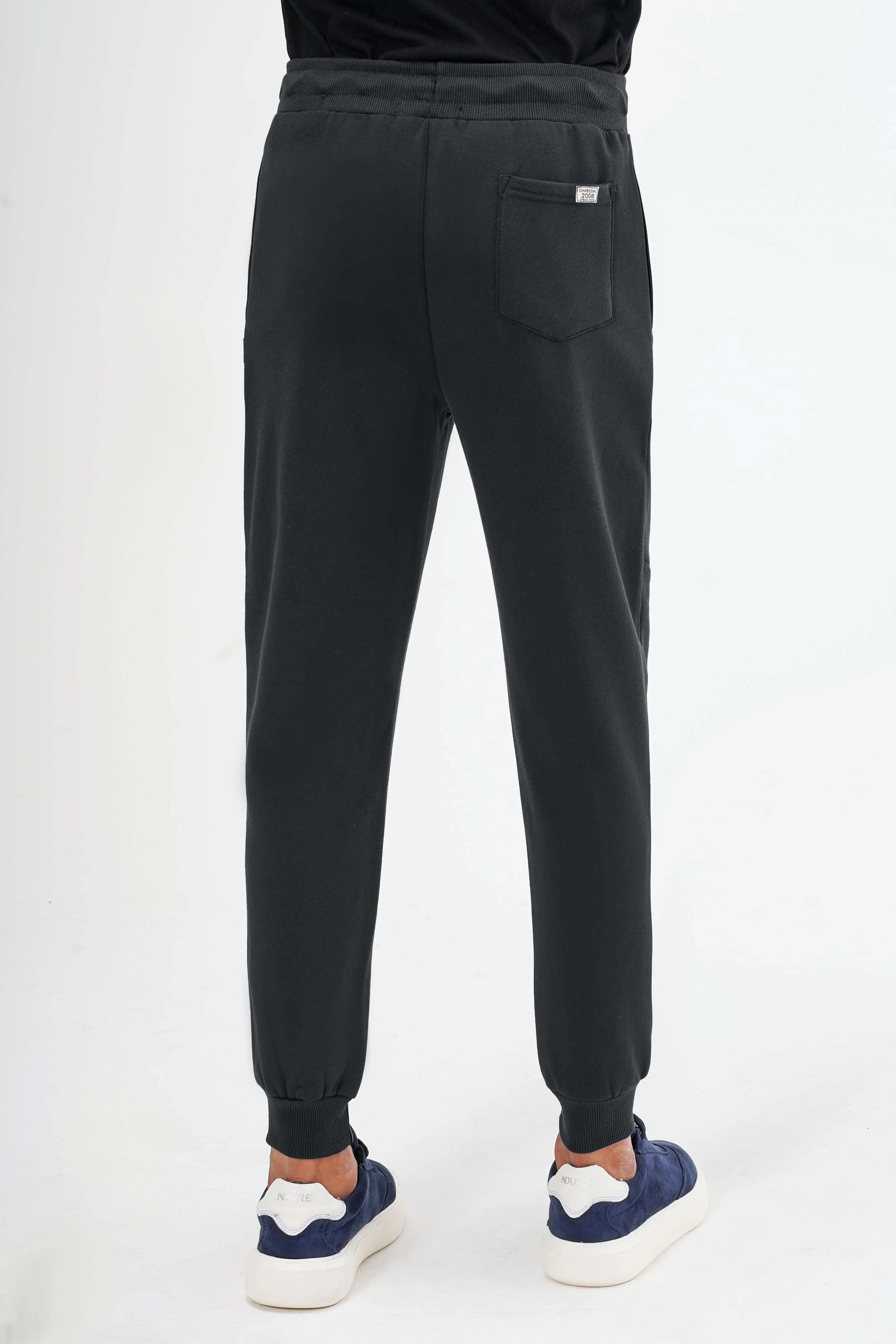 TERRY FLEECE JOGGER TROUSER BLACK
