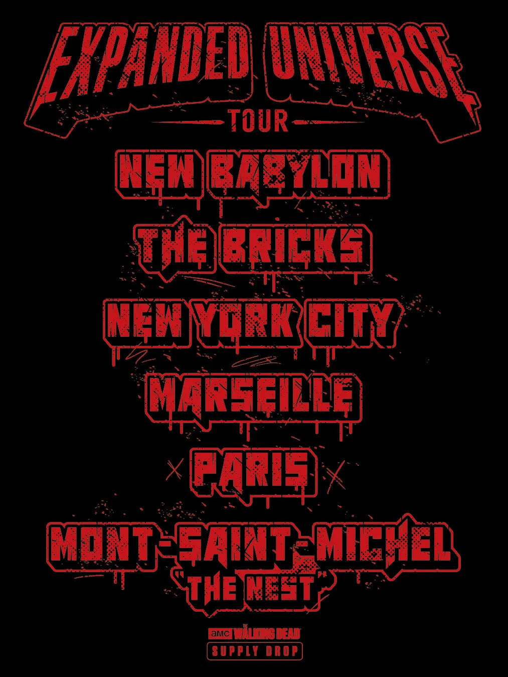 The Walking Dead Universe Expanded Tour T-Shirt