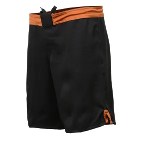 X-Fitness XFM7004 Men's Black and Red MMA Fight Shorts - BJJ, No Gi, Grappling, Jiu Jitsu Combat